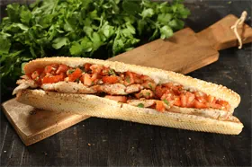 באגט רבע עוף מפורק