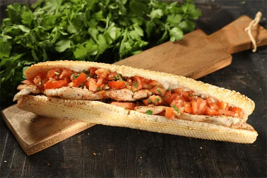 באגט רבע עוף מפורק